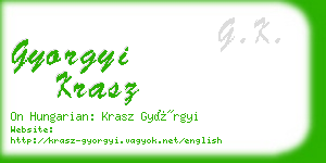 gyorgyi krasz business card